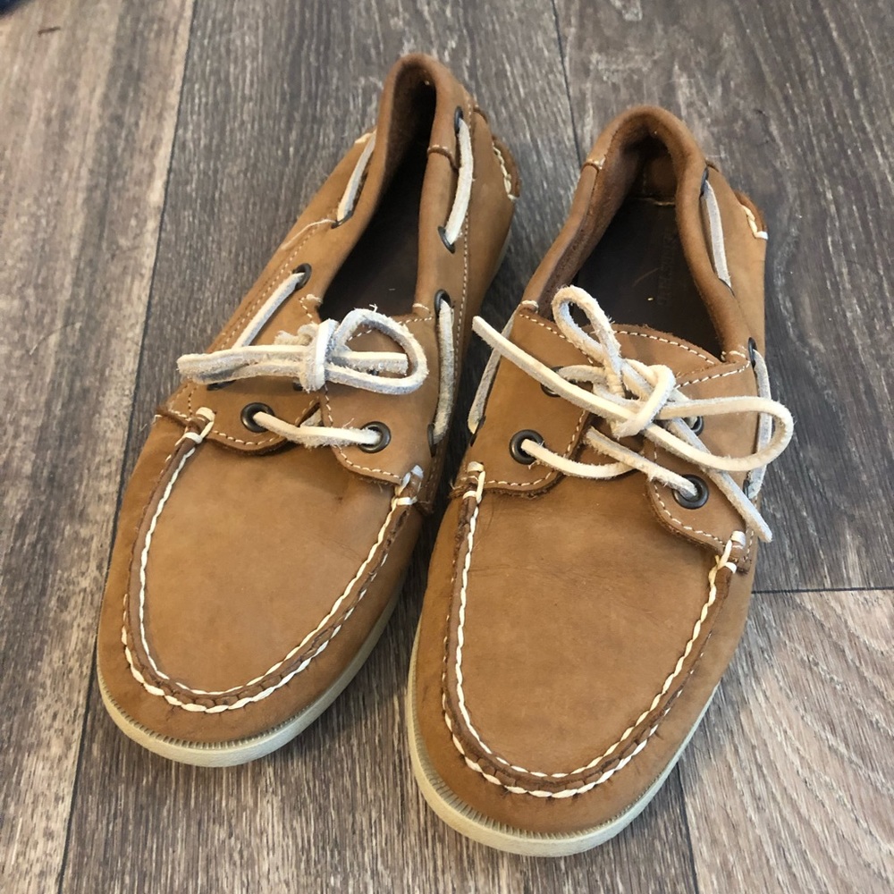 Lands End Leather Sperry Shoes